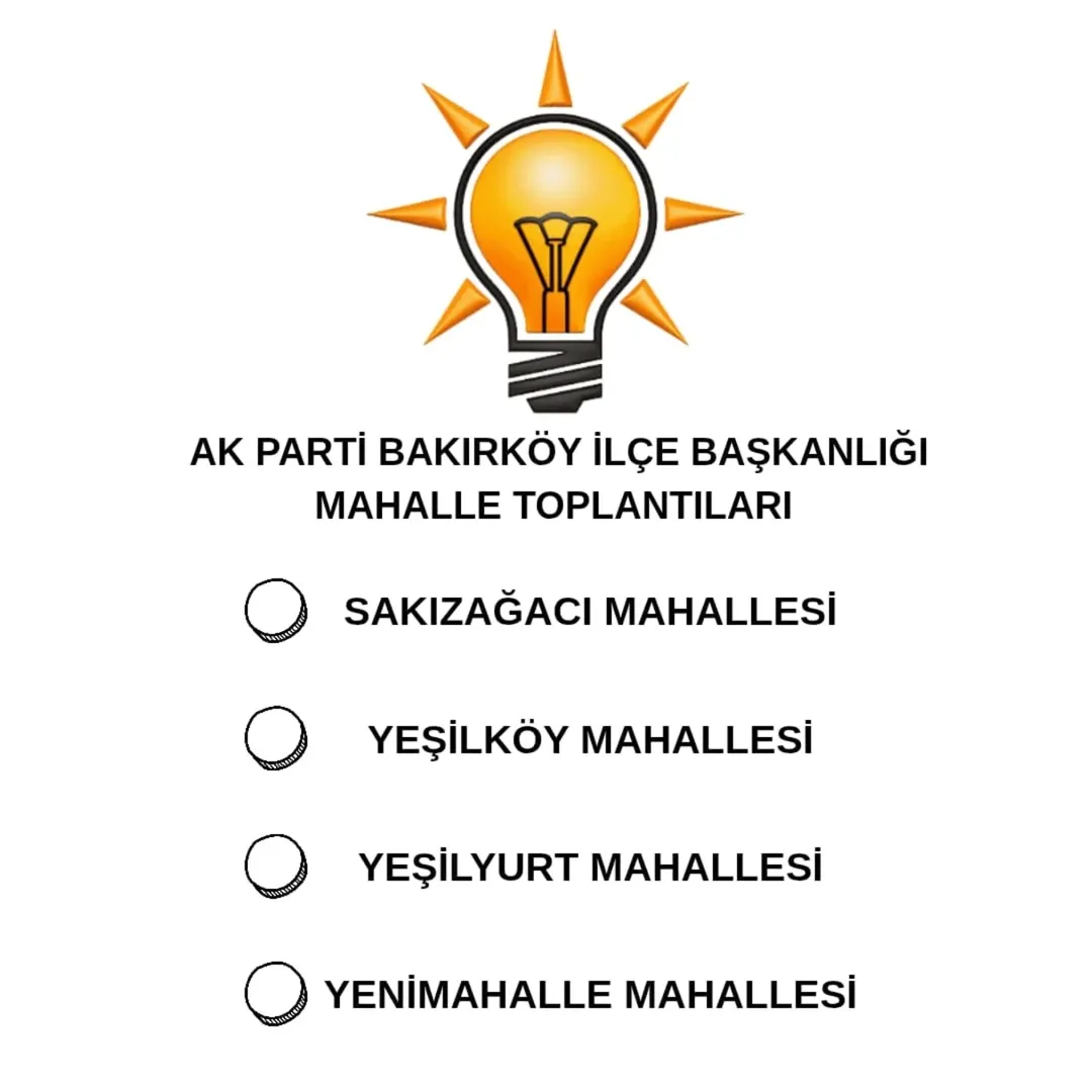 Mahalle Toplantılarımızı Gerçekleştirdik